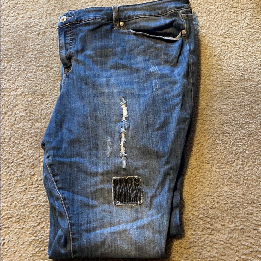 Torrid Premium Distressed/Patchwork Jean - image 1